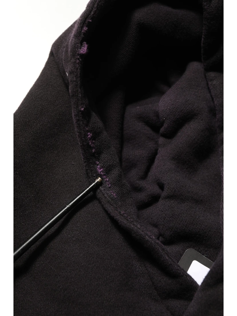 Black Cotton DGVIB3 Hooded Sweatshirt Sweater