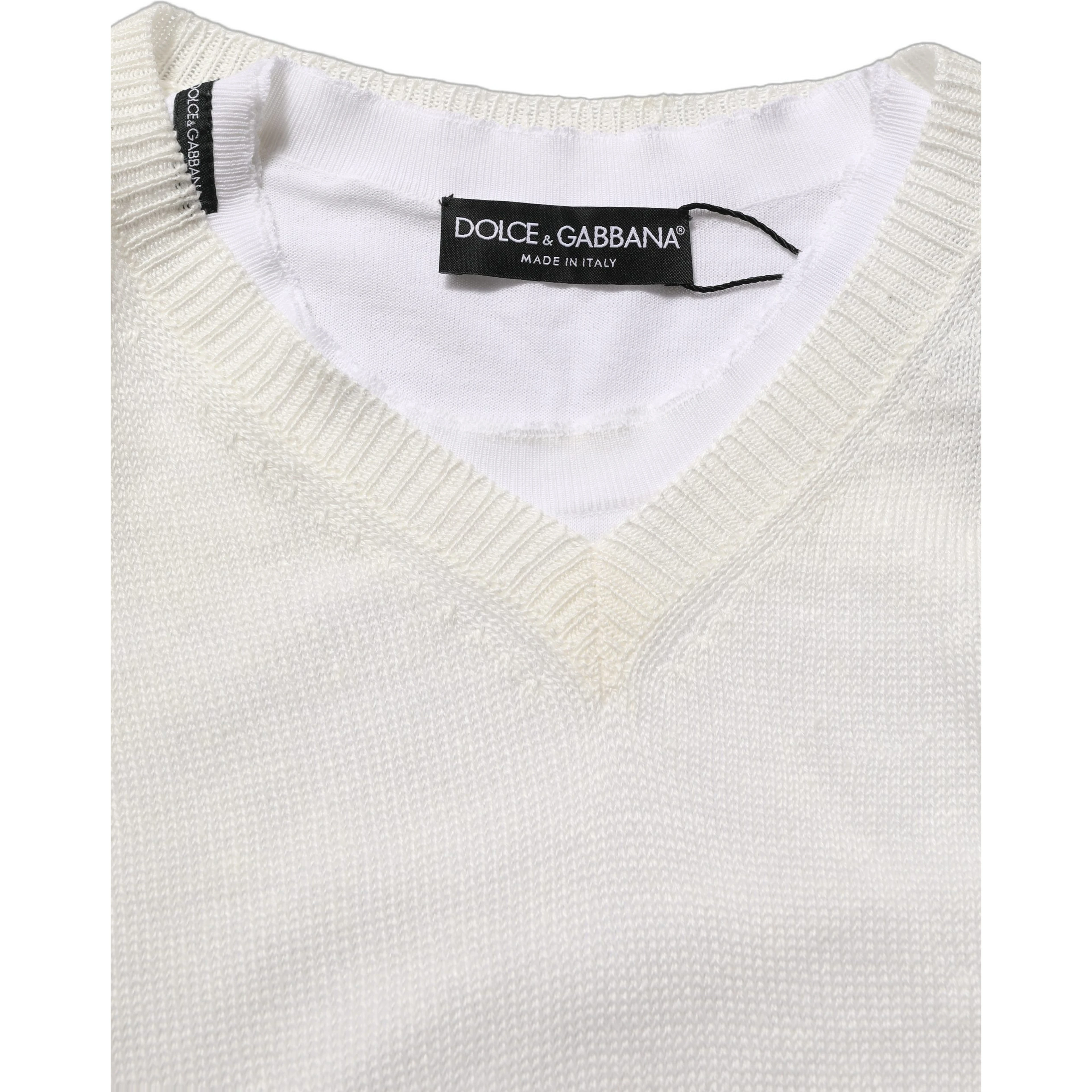 White Flax CrewNeck Layered Pullover Sweater
