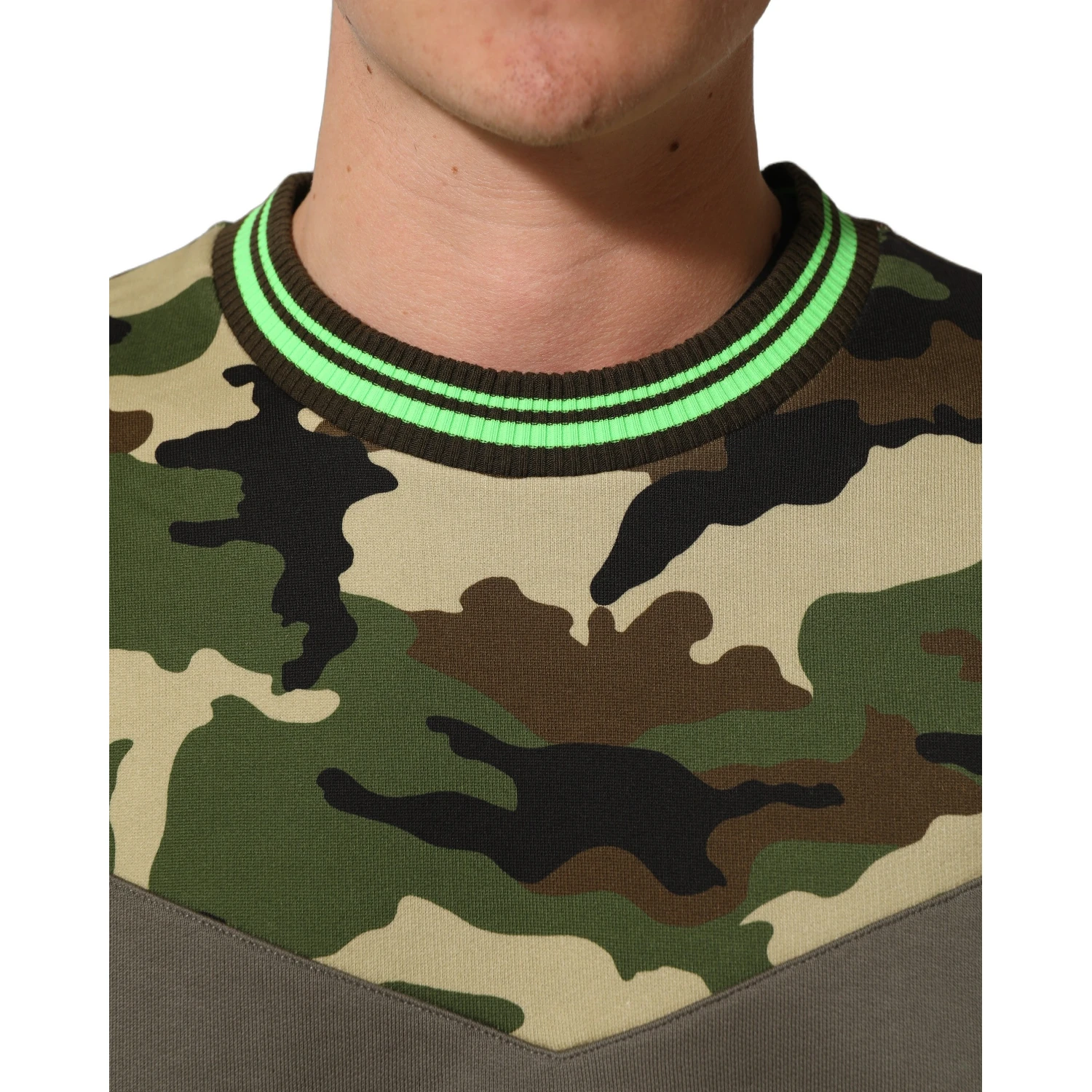 Multicolor Camouflage Sweatshirt Men Sweater