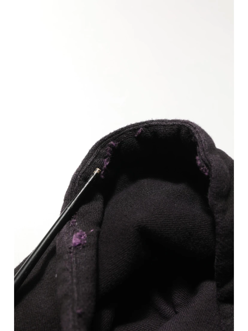 Black Cotton DGVIB3 Hooded Sweatshirt Sweater