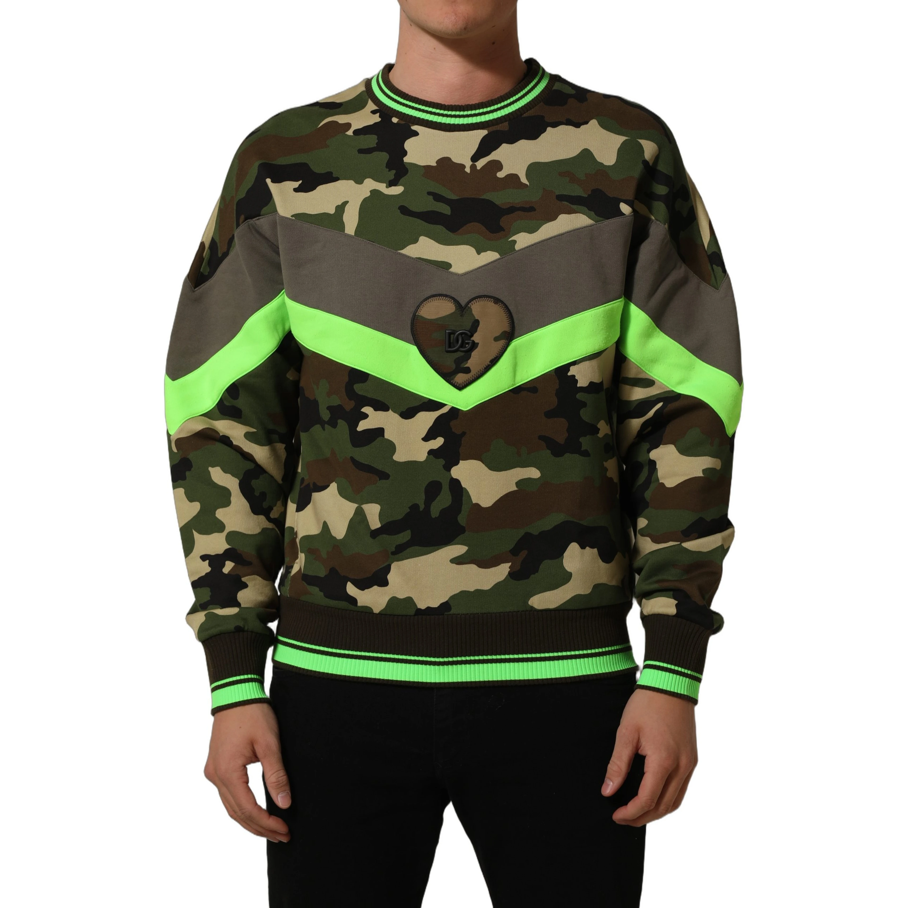 Multicolor Camouflage Sweatshirt Men Sweater