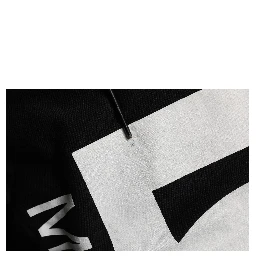 Black Cotton Logo Print Sweatshirt Sweater