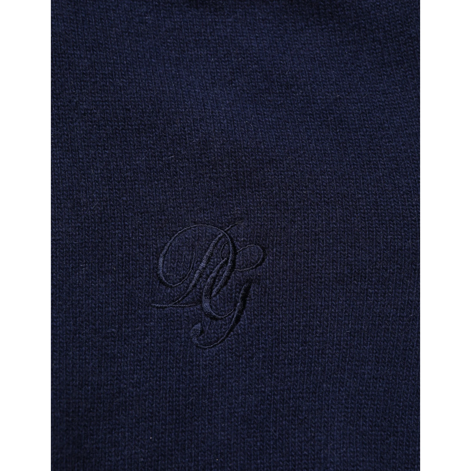 Blue Wool Knit Turtleneck Pullover Sweater