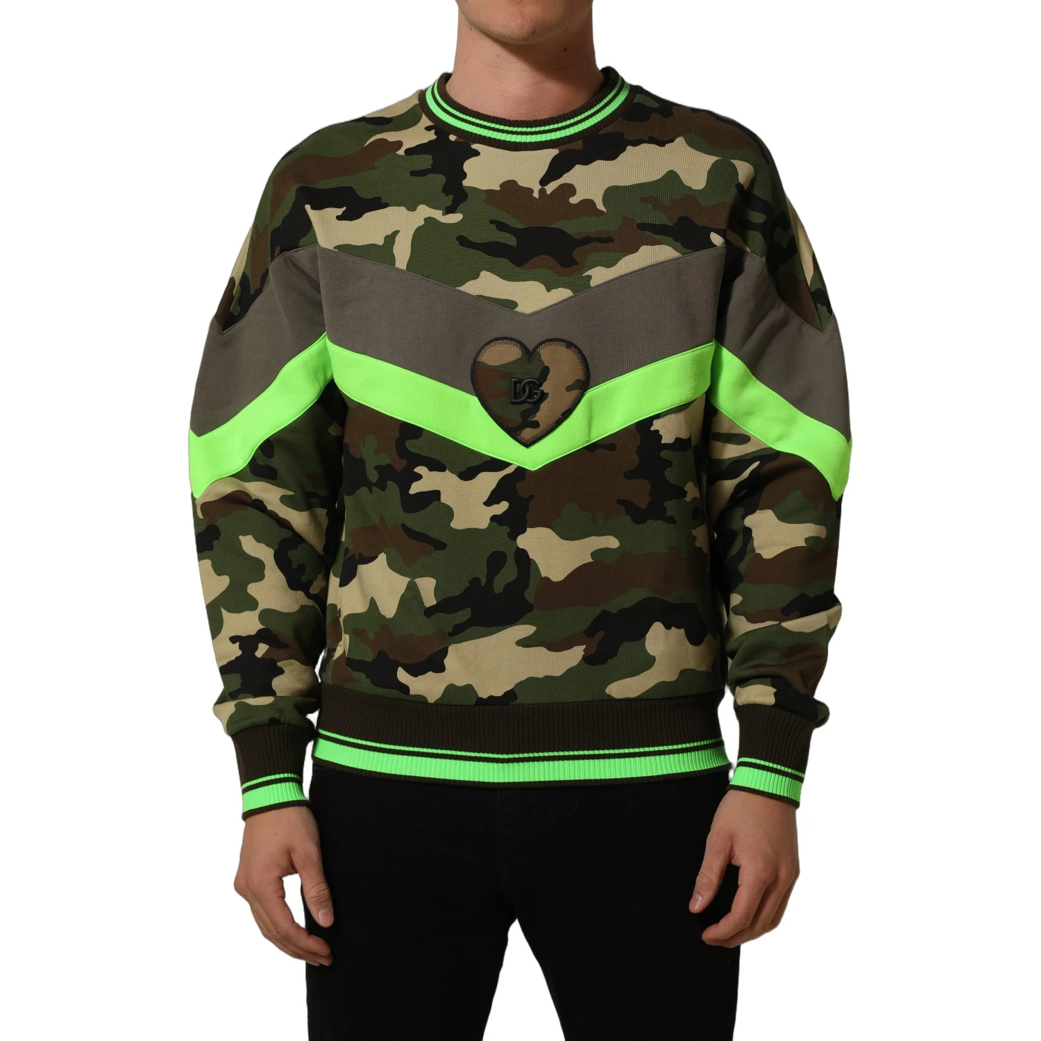 Multicolor Camouflage Sweatshirt Men Sweater