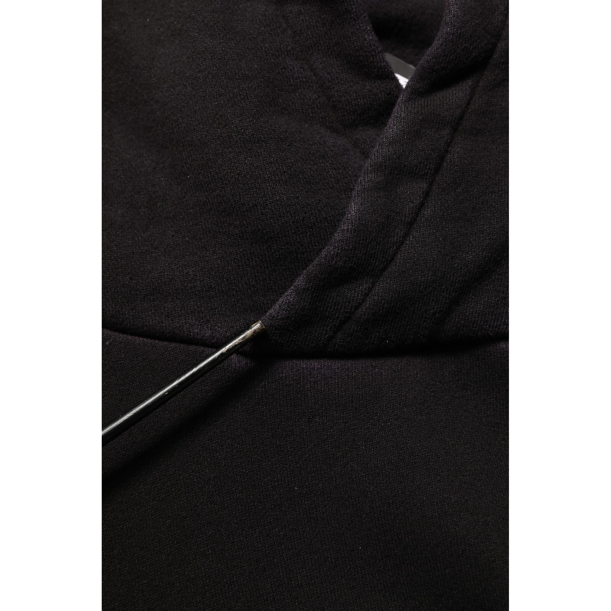 Black Cotton DGVIB3 Hooded Sweatshirt Sweater