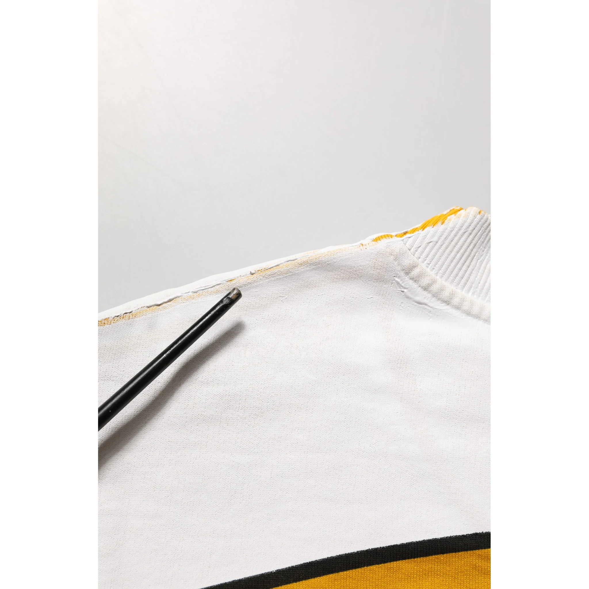 Yellow Crew Neck Jersey Sweatshirt Sweater