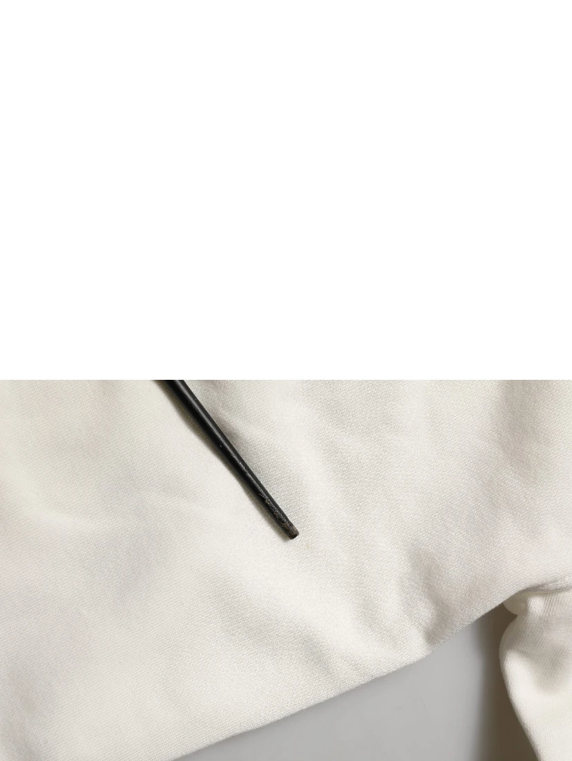 White Logo Hooded PulloverSweatshirt Sweater