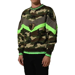 Multicolor Camouflage Sweatshirt Men Sweater