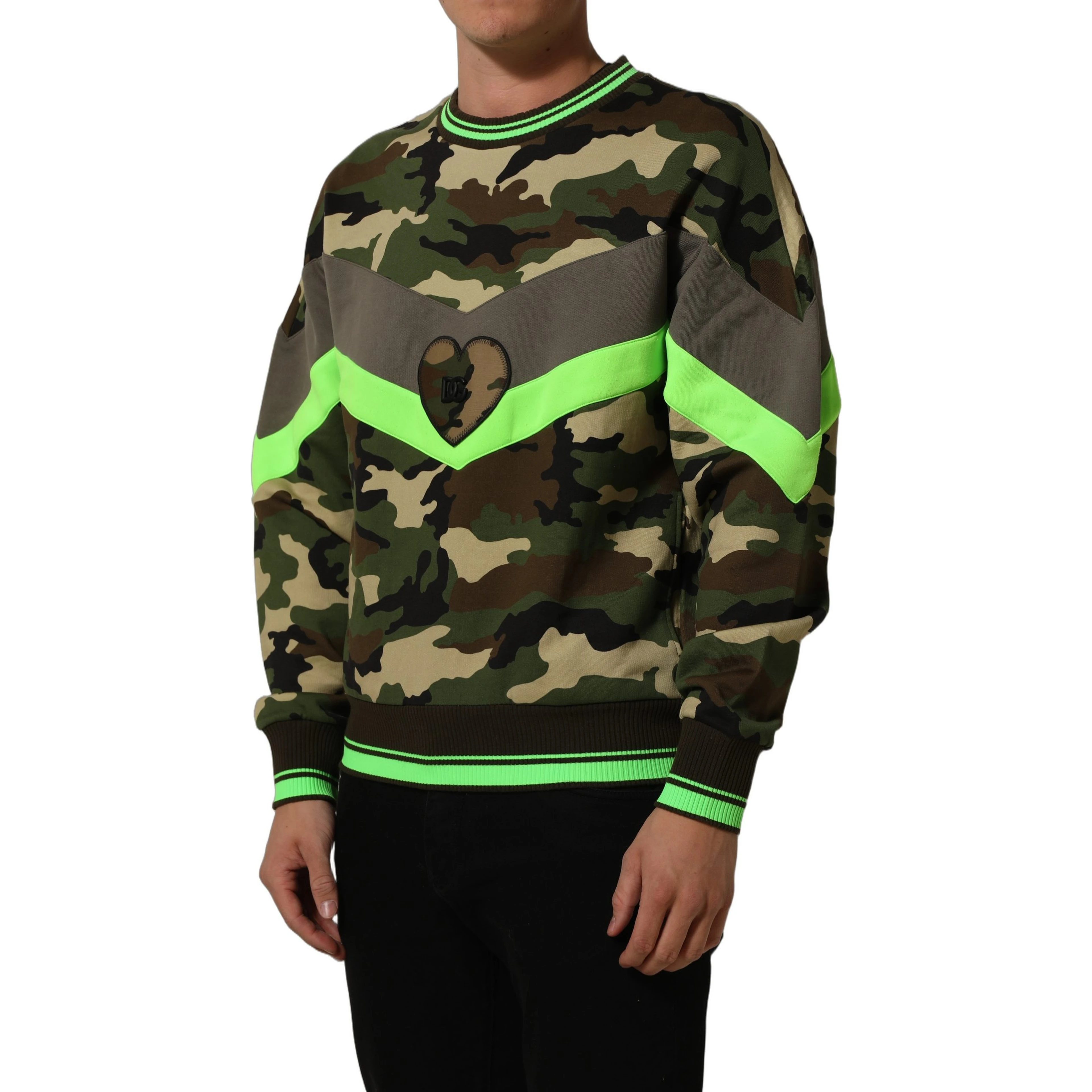 Multicolor Camouflage Sweatshirt Men Sweater
