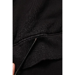 Black Cotton DGVIB3 Hooded Sweatshirt Sweater