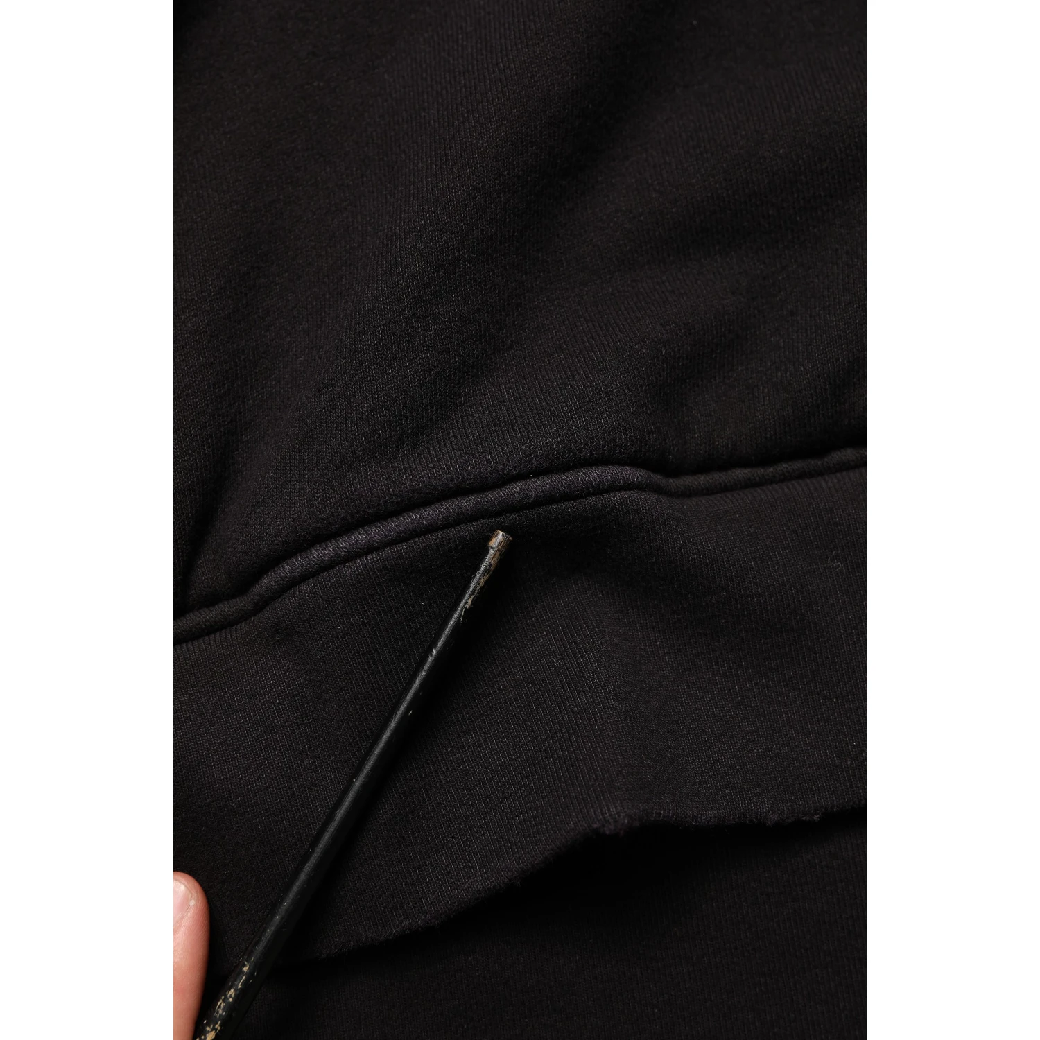 Black Cotton DGVIB3 Hooded Sweatshirt Sweater
