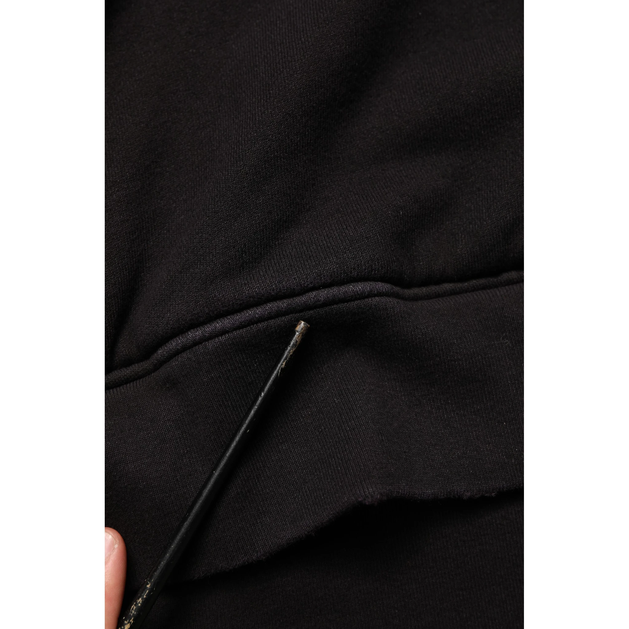 Black Cotton DGVIB3 Hooded Sweatshirt Sweater