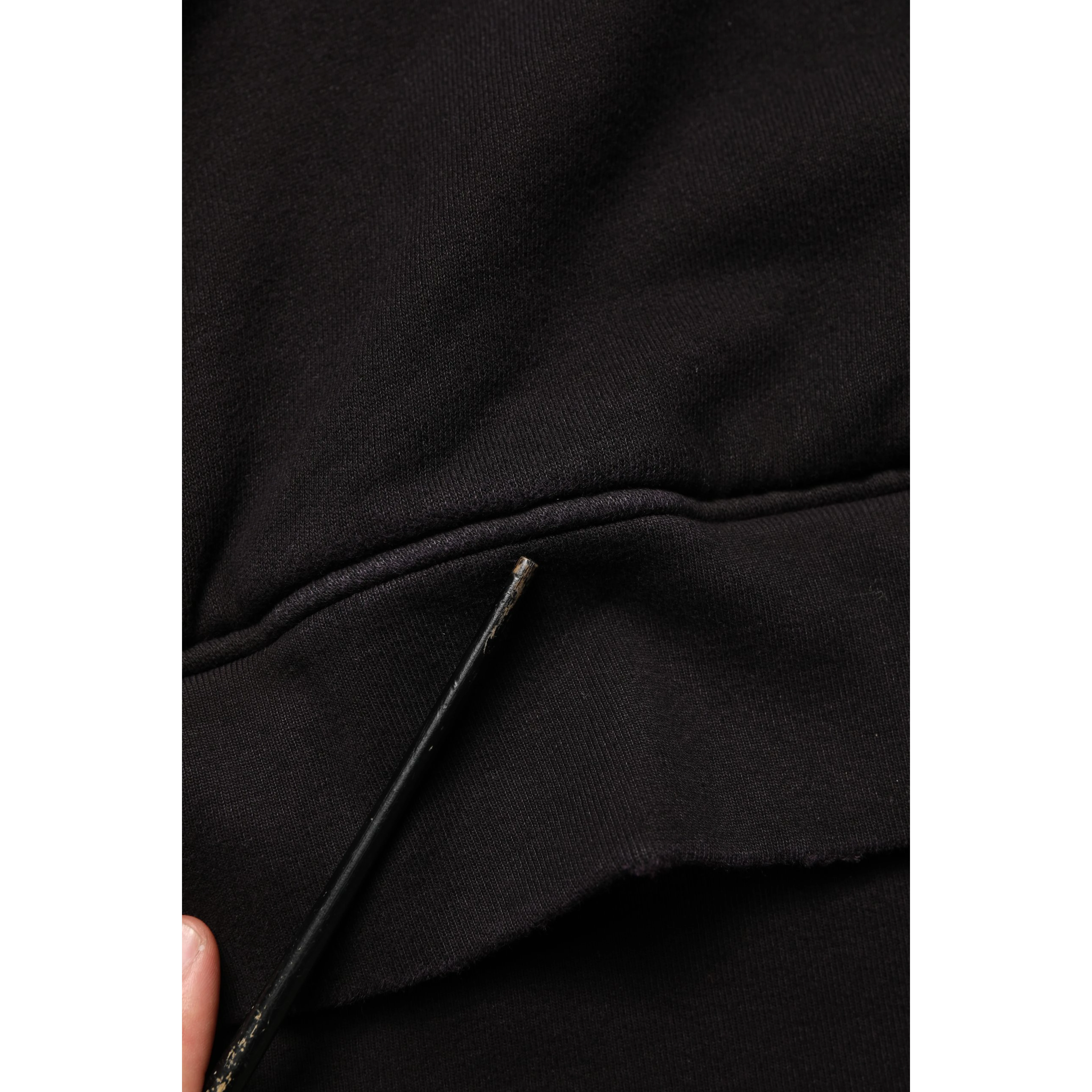 Black Cotton DGVIB3 Hooded Sweatshirt Sweater
