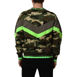 Multicolor Camouflage Sweatshirt Men Sweater