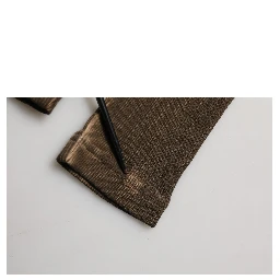 Brown Cotton Buttoned Henley Pullover Sweater