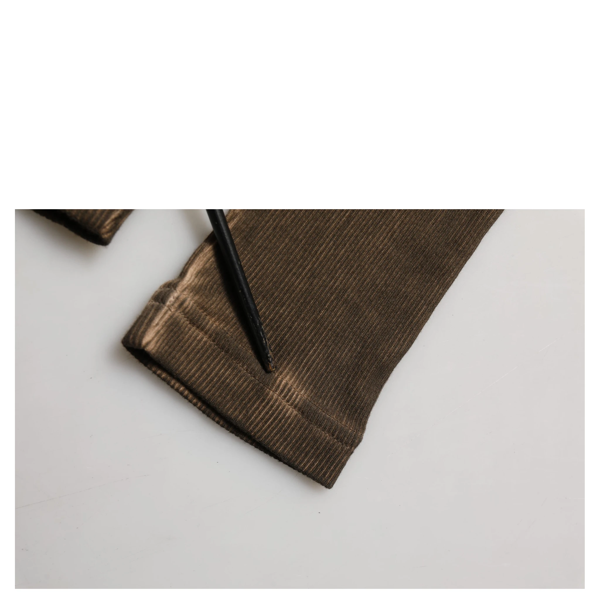 Brown Cotton Buttoned Henley Pullover Sweater
