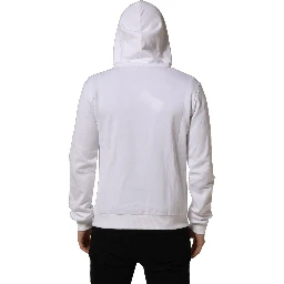 White Sacred Heart Hooded Sweatshirt Sweater