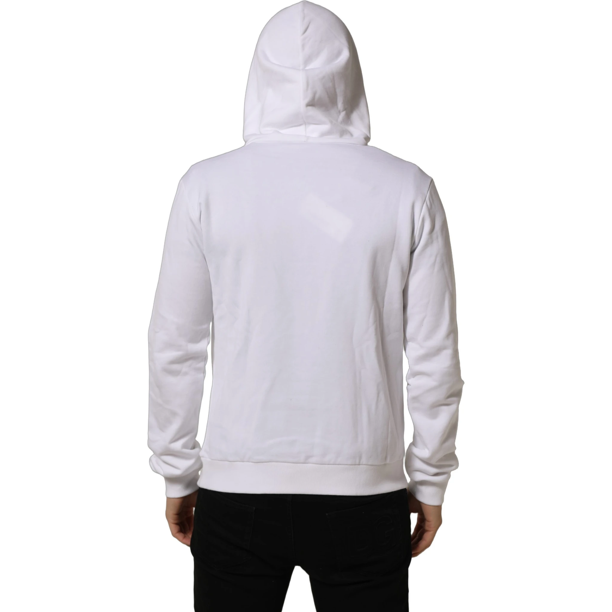 White Sacred Heart Hooded Sweatshirt Sweater