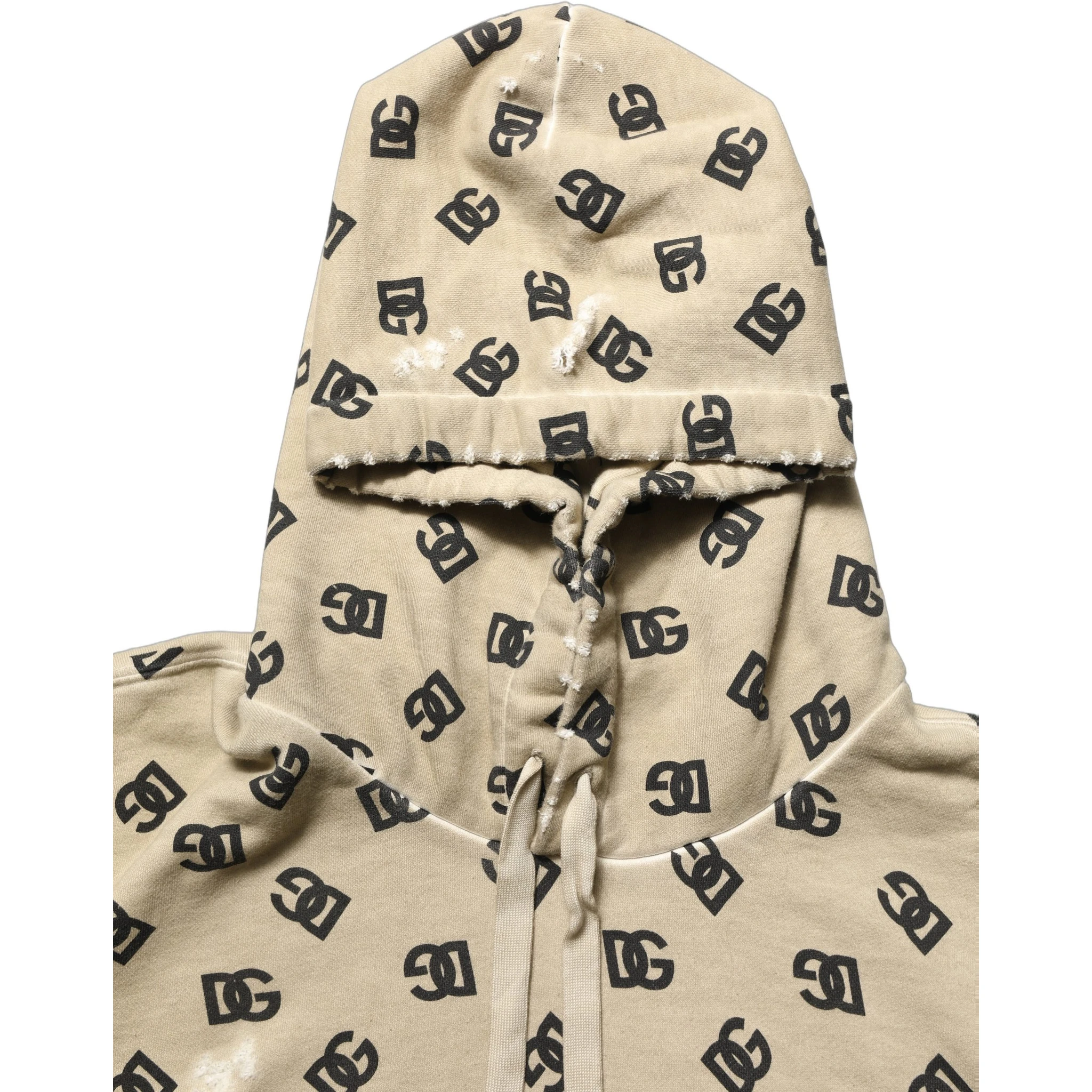 Brown Cotton Logo Hooded Sweatshirt Sweater