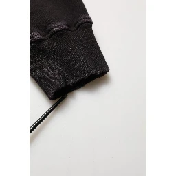 Black Cotton DGVIB3 Hooded Sweatshirt Sweater