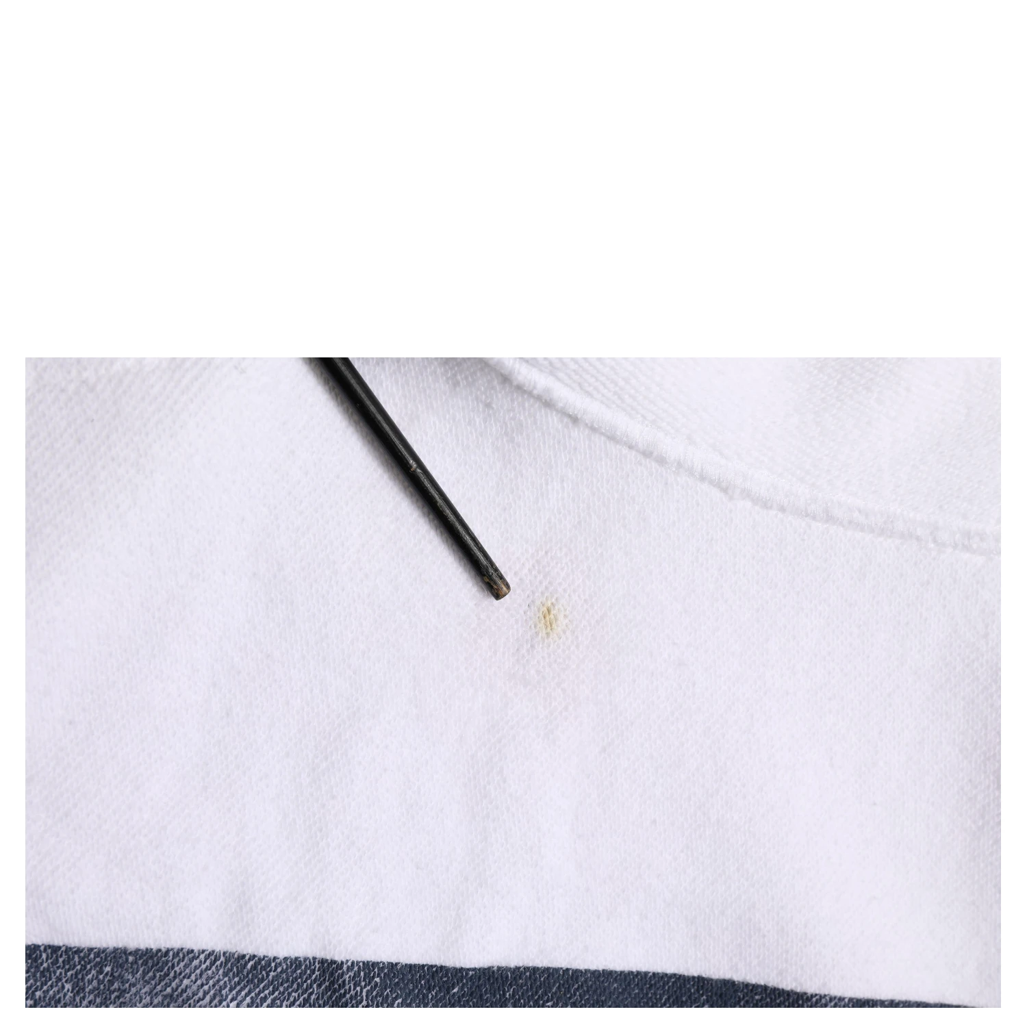 White Blue Stripe Hooded Sweatshirt Sweater