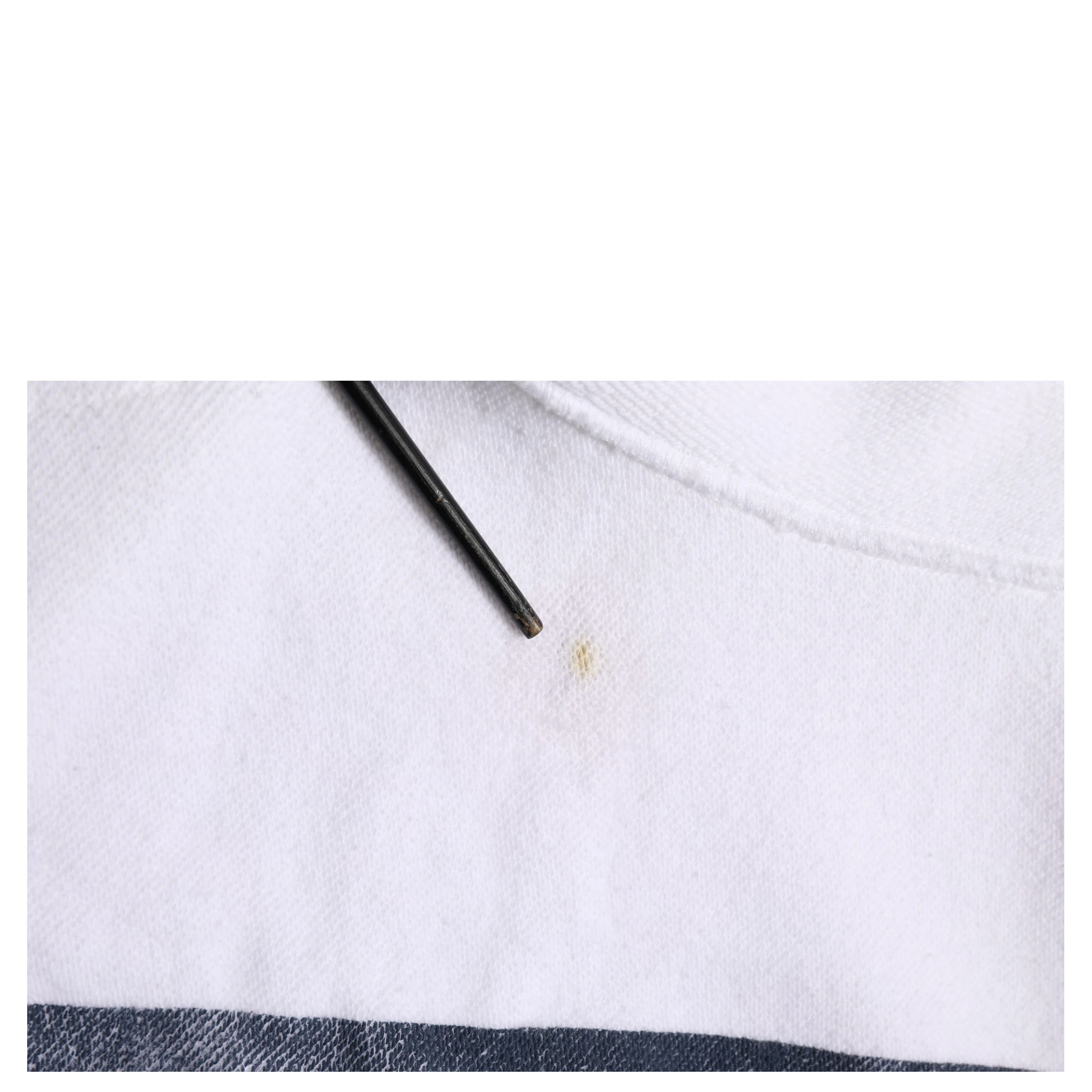 White Blue Stripe Hooded Sweatshirt Sweater