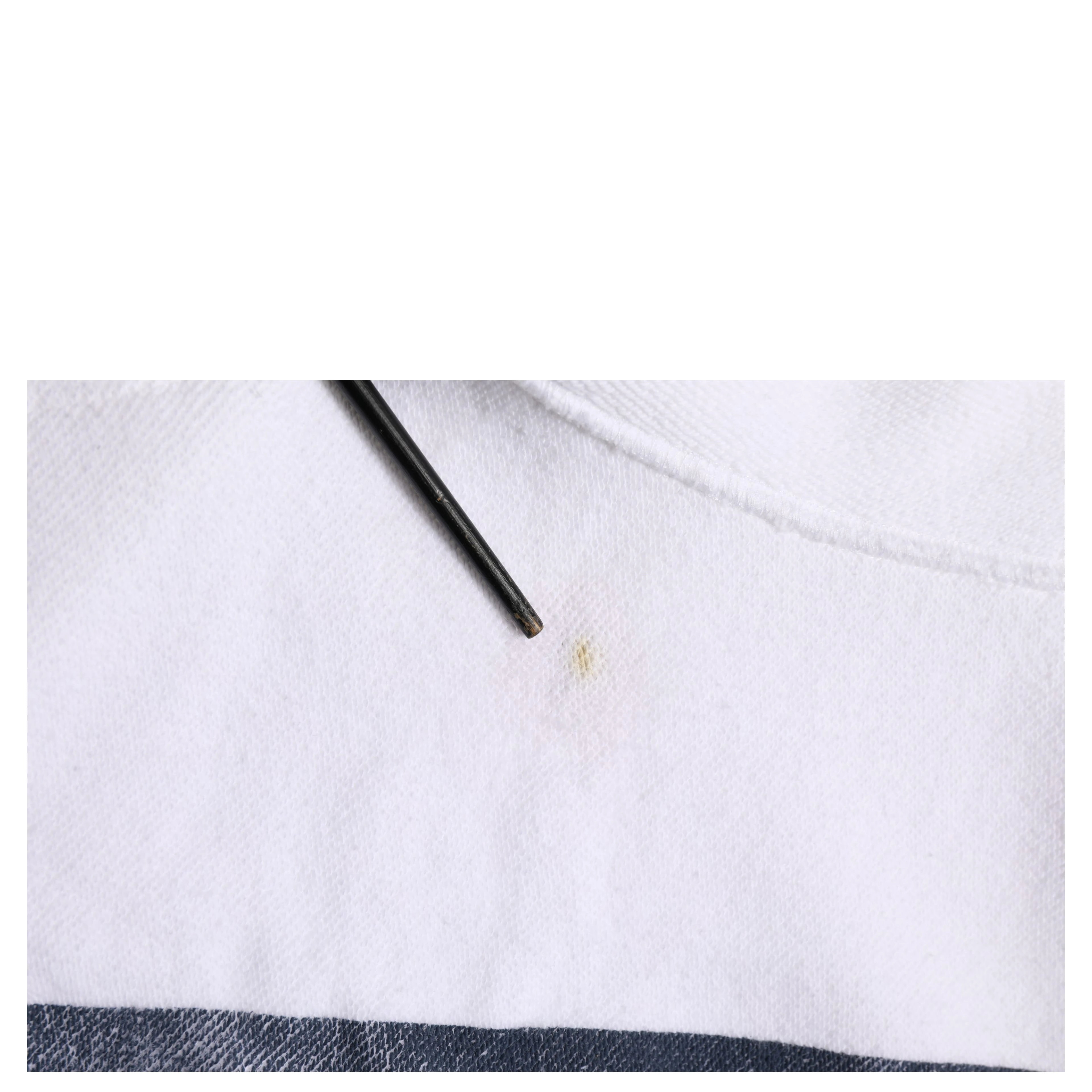 White Blue Stripe Hooded Sweatshirt Sweater