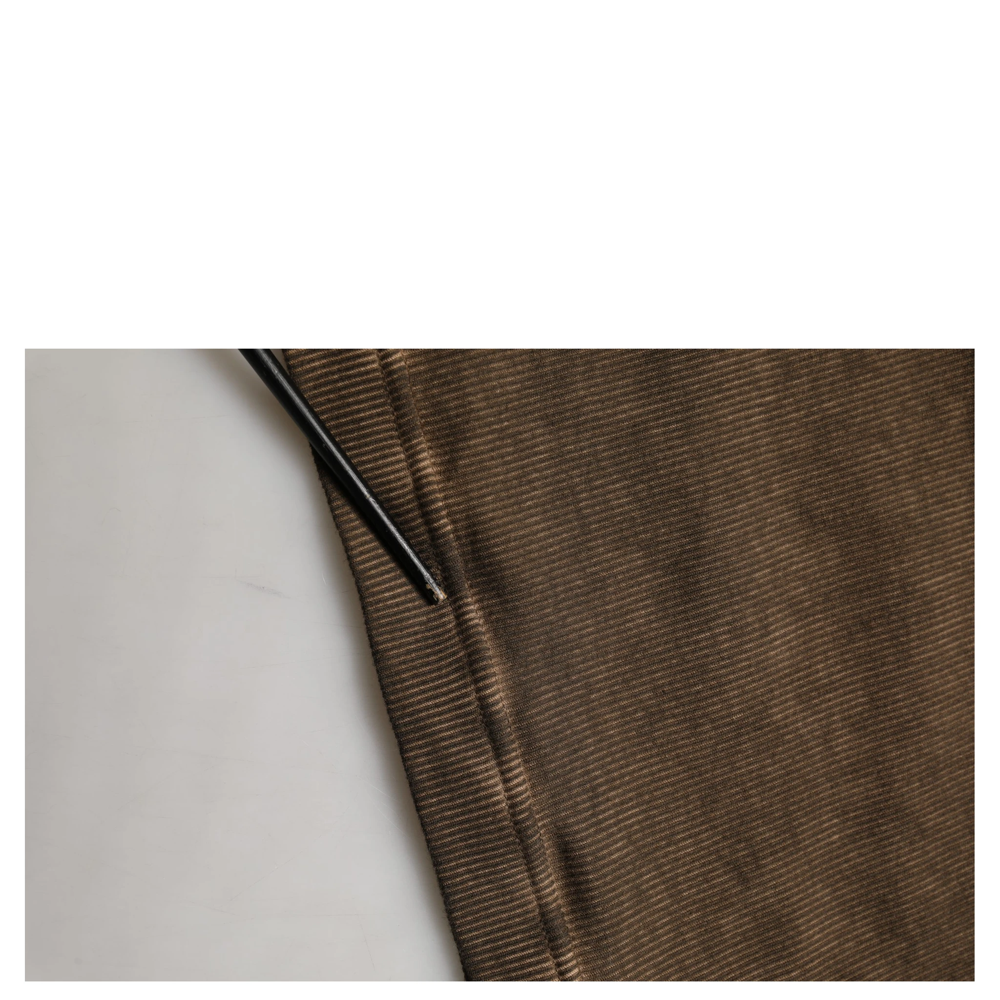 Brown Cotton Buttoned Henley Pullover Sweater