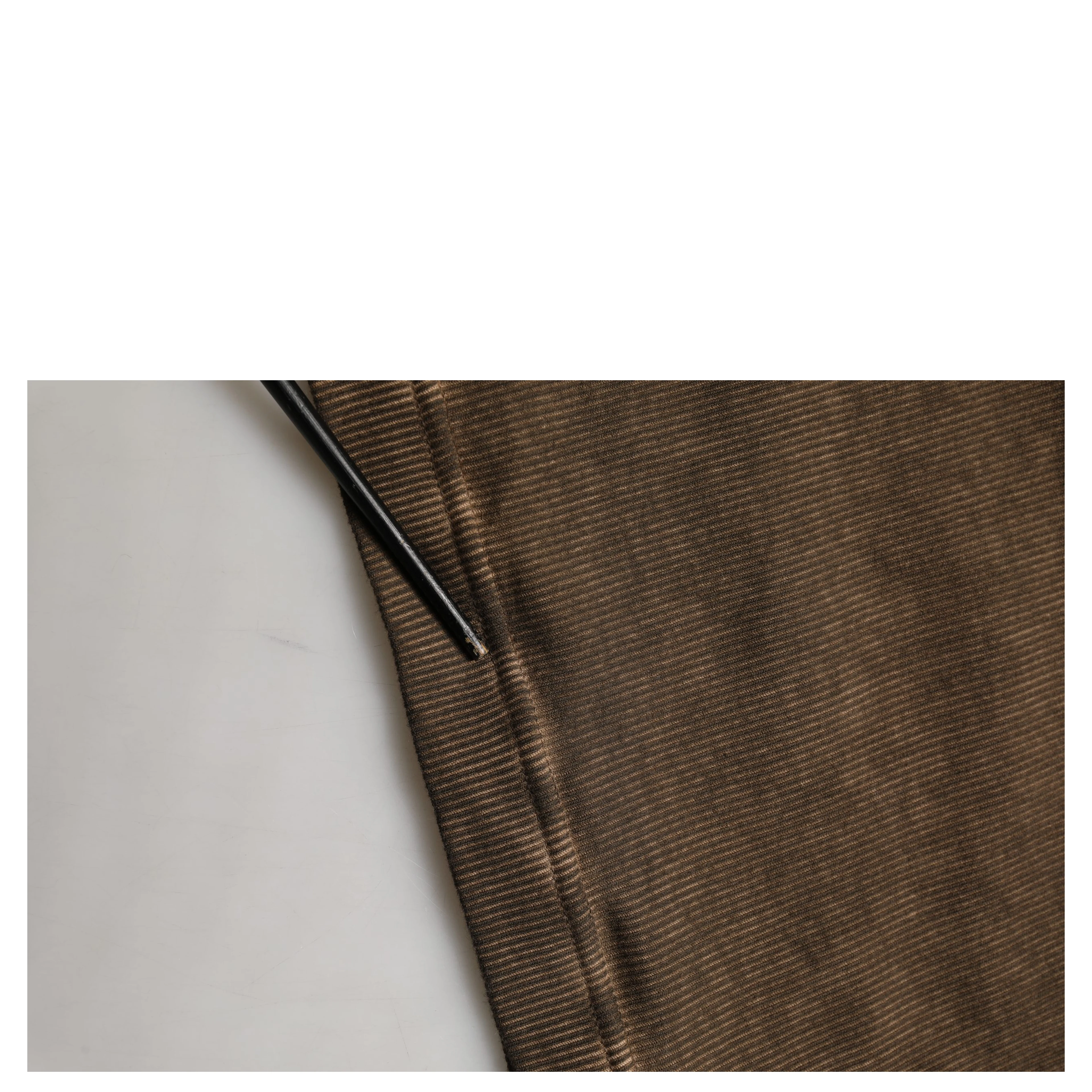 Brown Cotton Buttoned Henley Pullover Sweater
