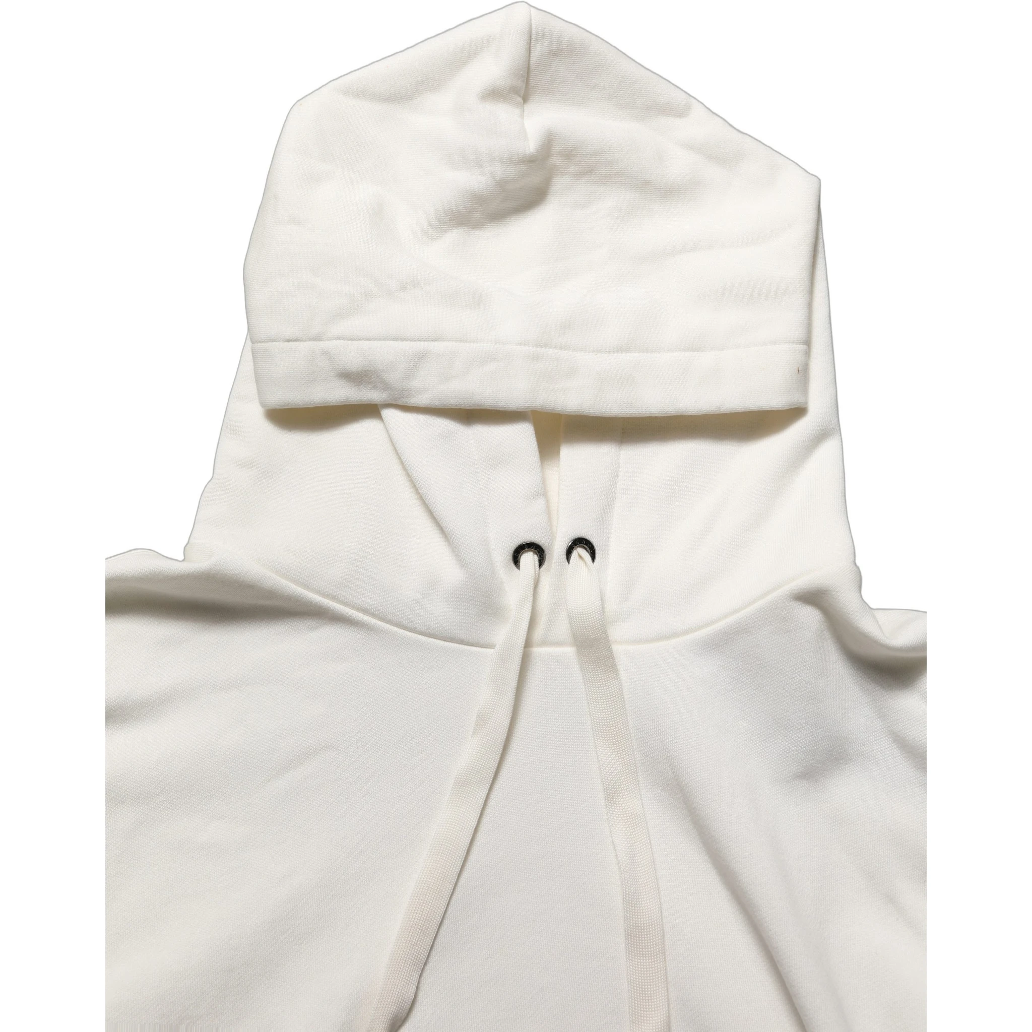White Logo Hooded PulloverSweatshirt Sweater