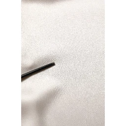 White Silk Long Sleeves Turtleneck Sweater