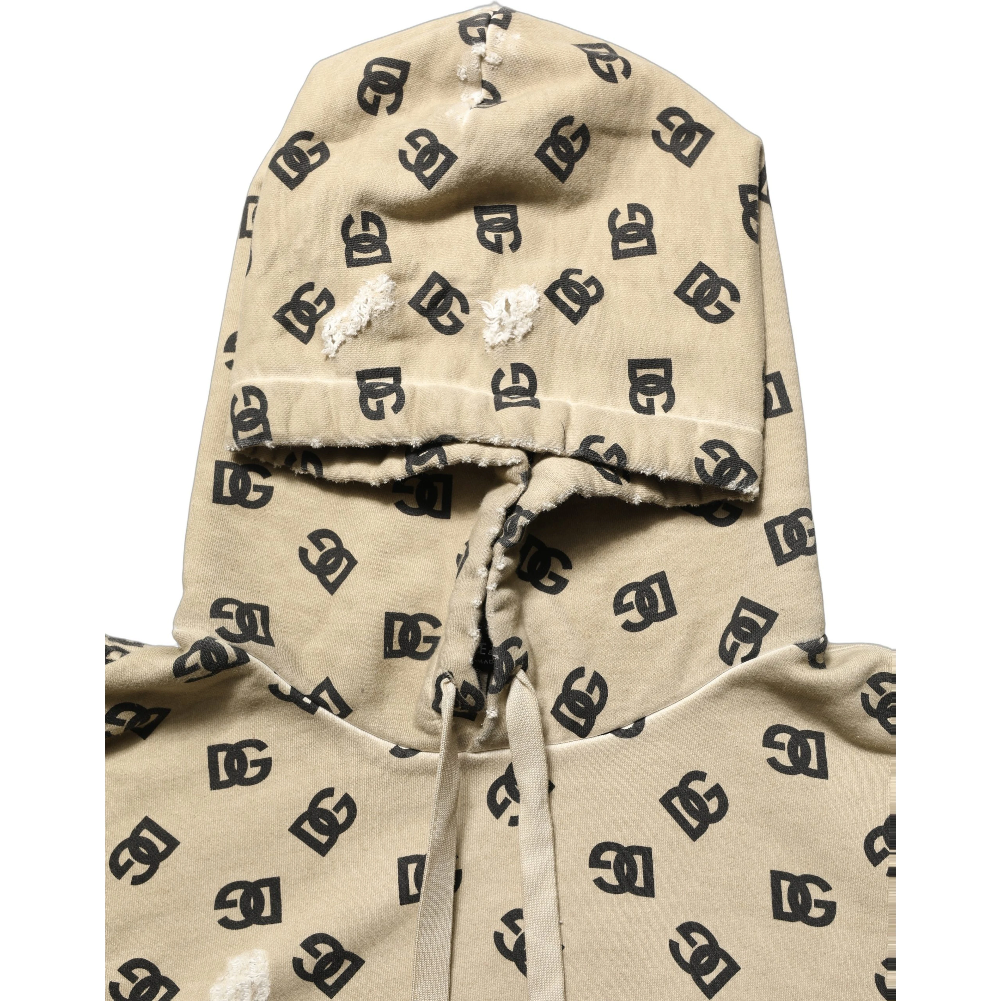 Brown Cotton Logo Hooded Sweatshirt Sweater