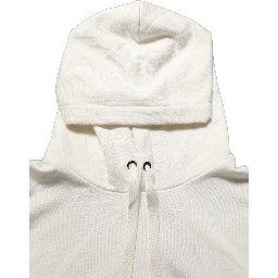 White Logo Hooded PulloverSweatshirt Sweater