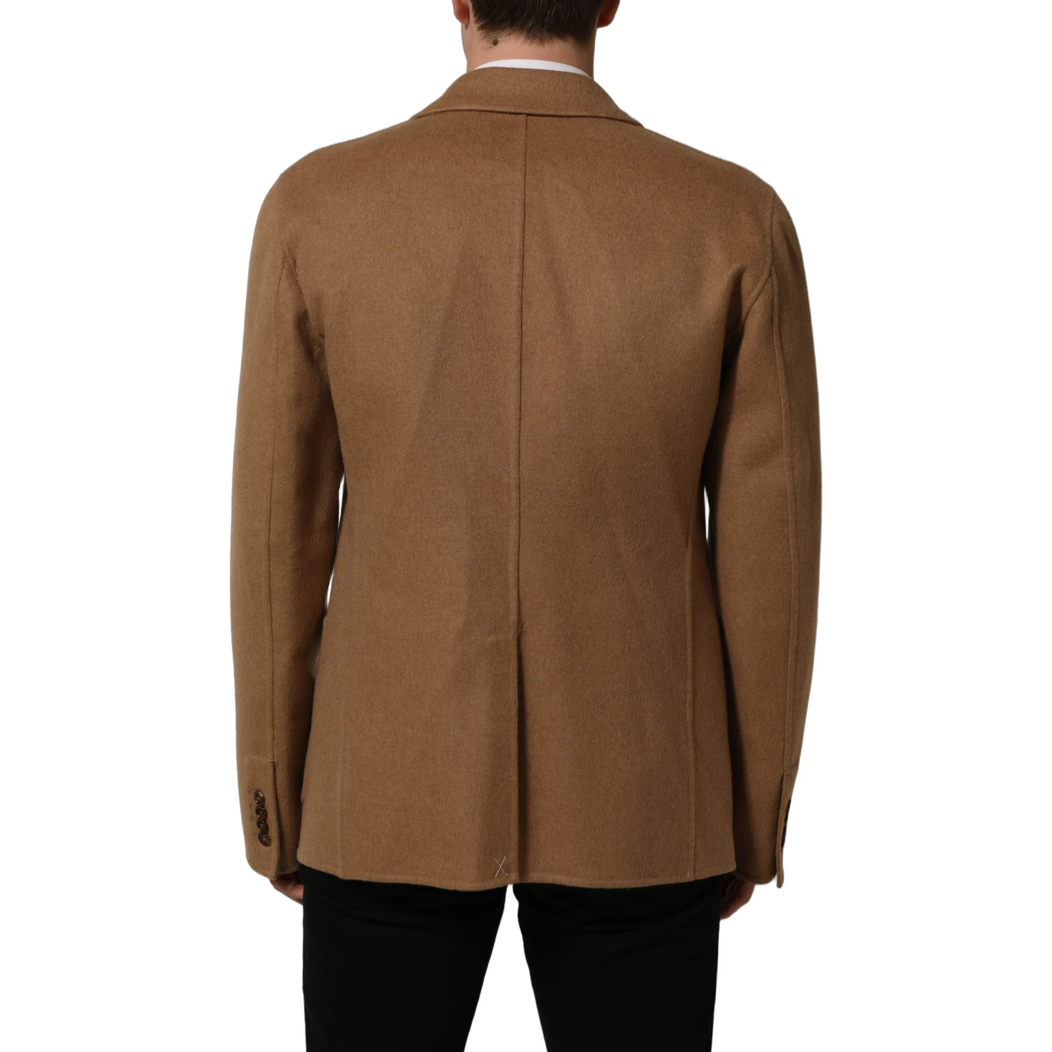 Brown Single Breasted 2 Button Suit Jacket