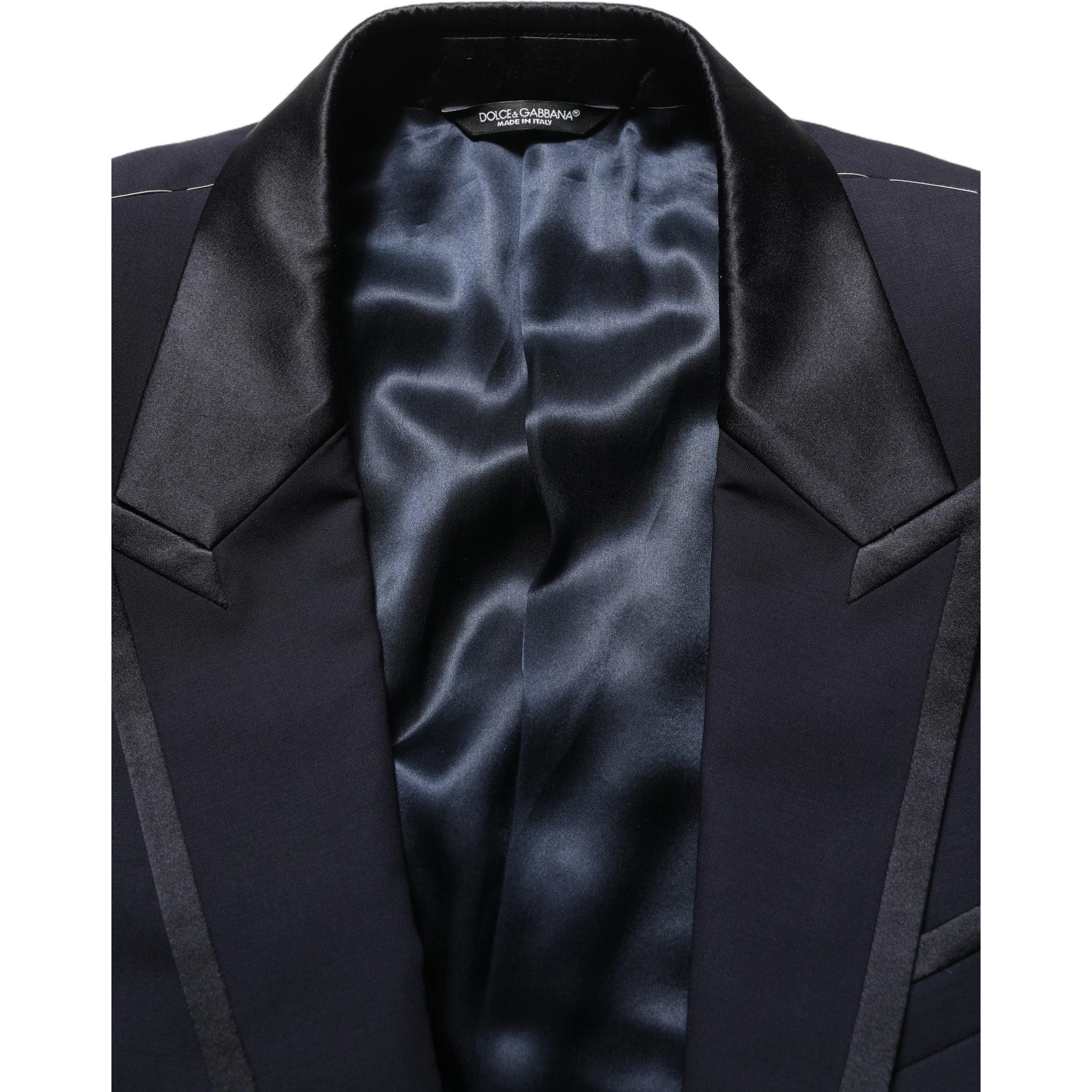 Dark Blue Single Breasted 2 Piece Men Suit