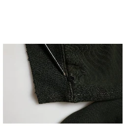 Black Cotton Crew Neck Men Sweatshirt Sweater