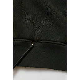 Black Cotton Crew Neck Men Sweatshirt Sweater