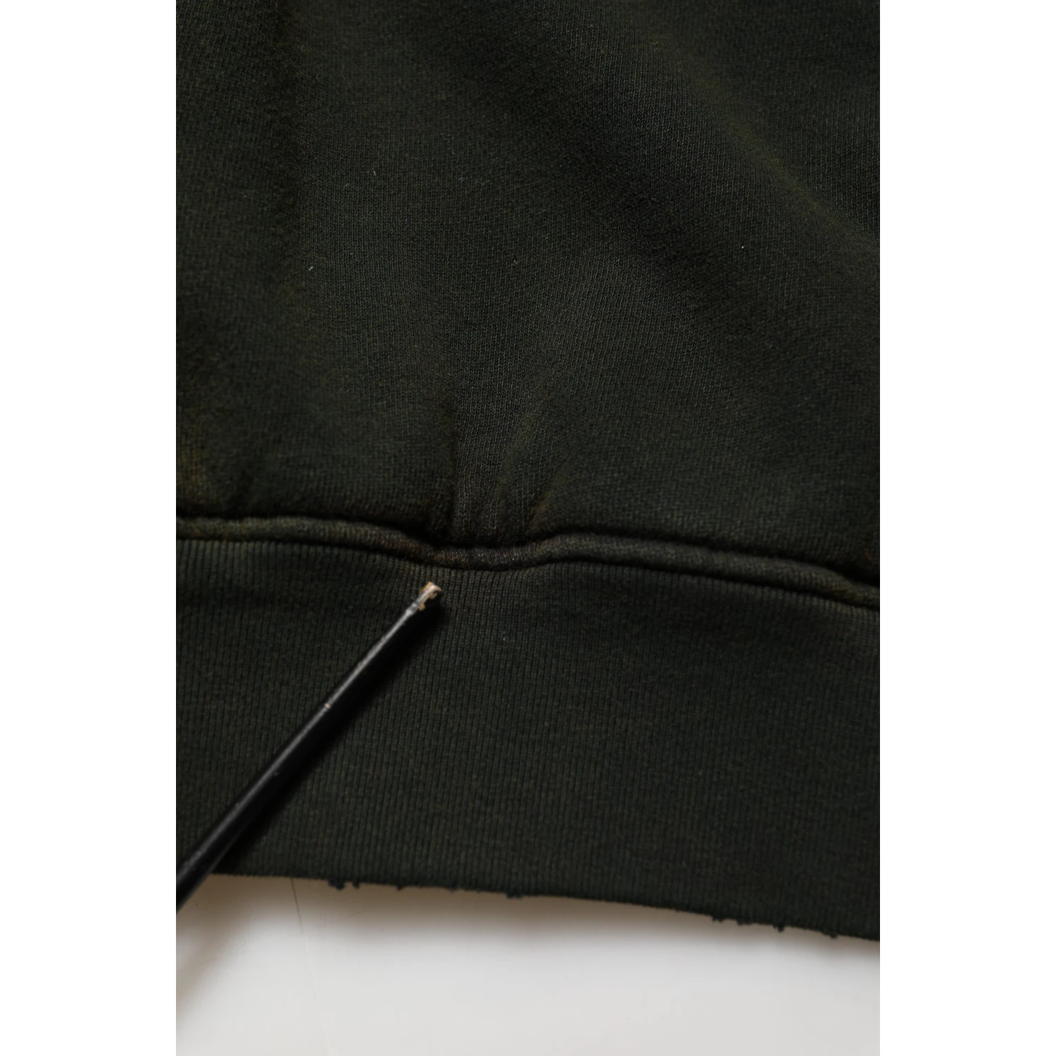 Black Cotton Crew Neck Men Sweatshirt Sweater