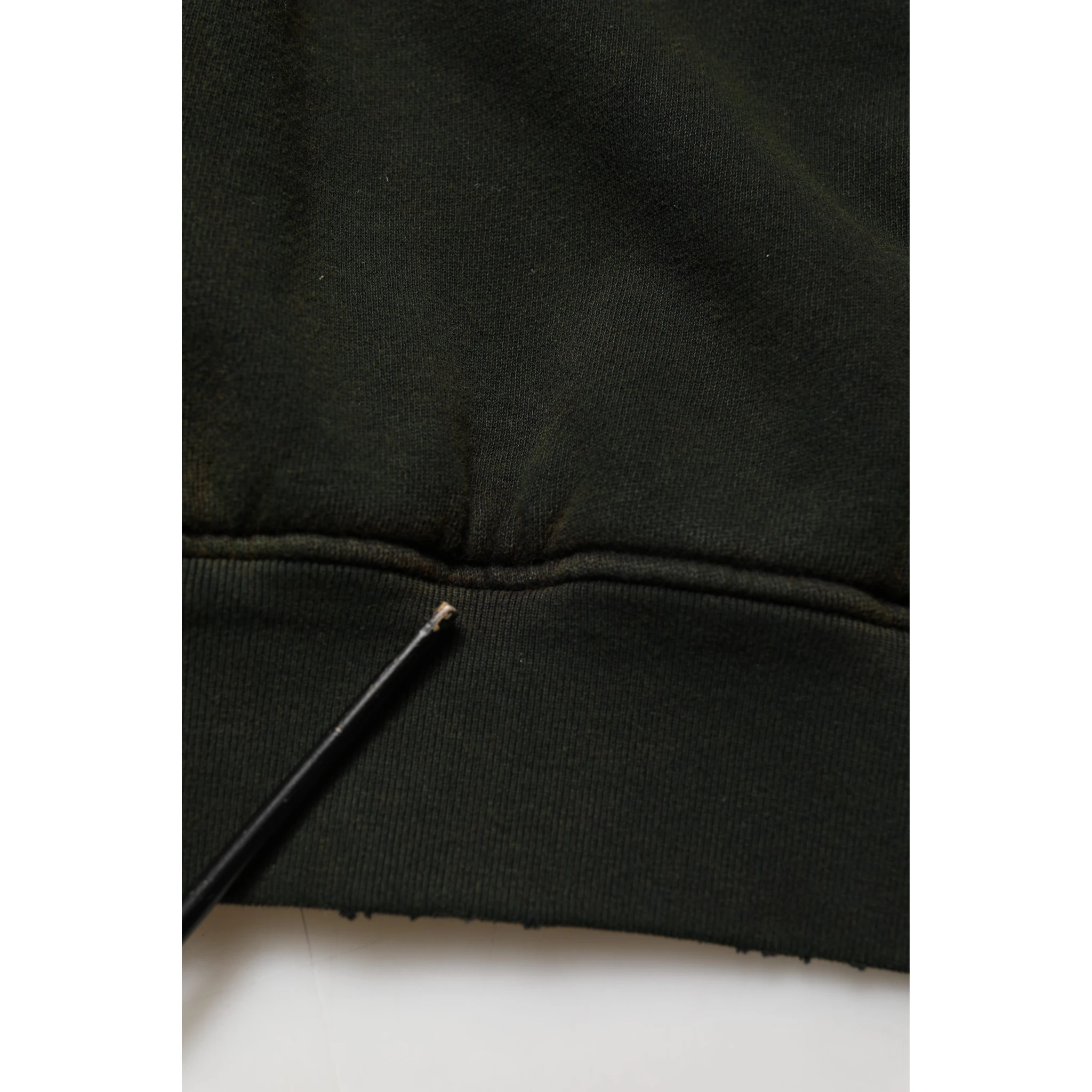 Black Cotton Crew Neck Men Sweatshirt Sweater