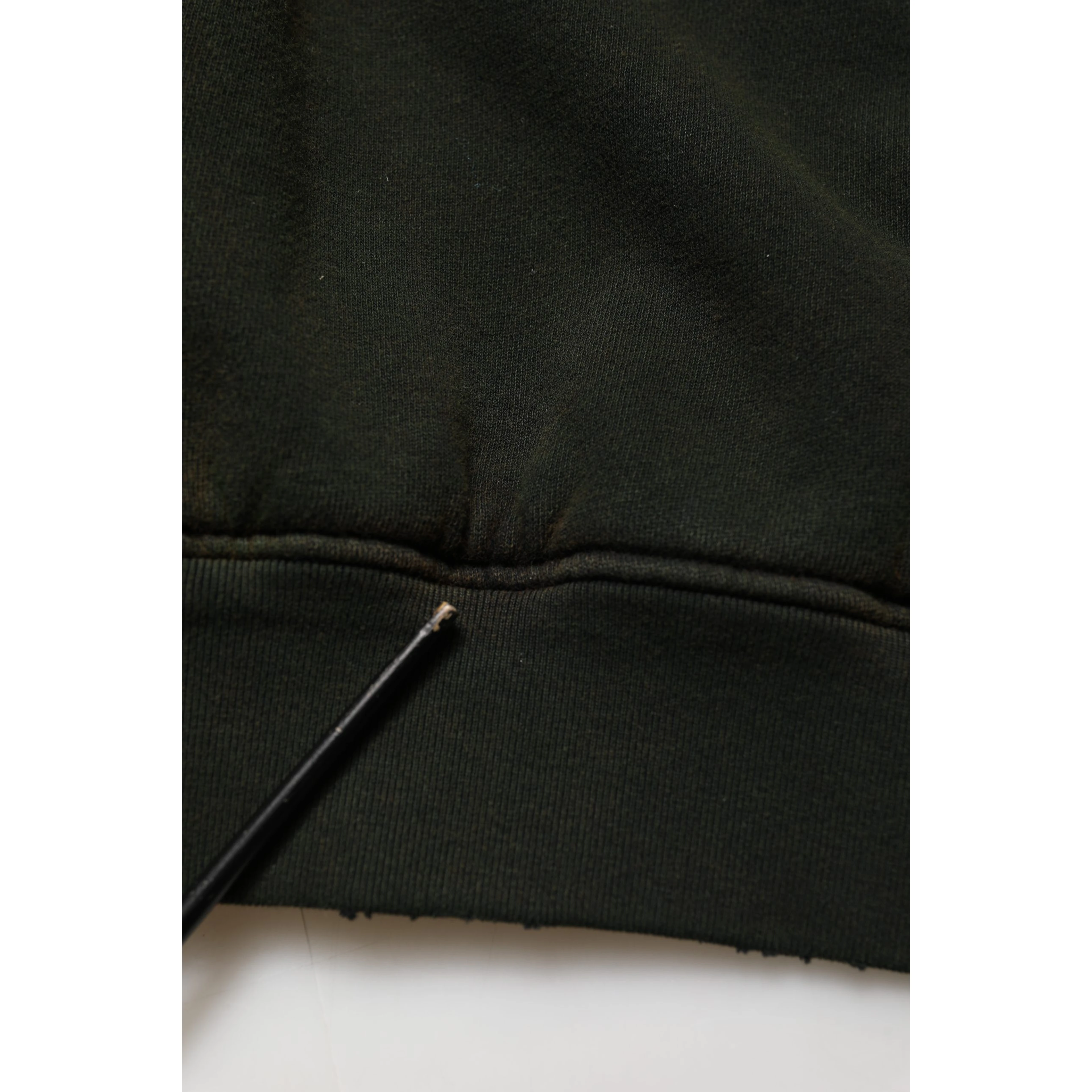 Black Cotton Crew Neck Men Sweatshirt Sweater