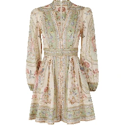 ROSELIGHT PLUNGE MIDI DRESS