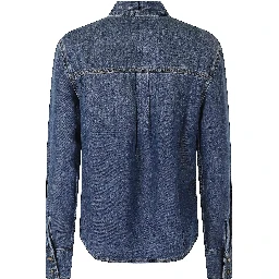 DENIM TIE NECK SHIRT