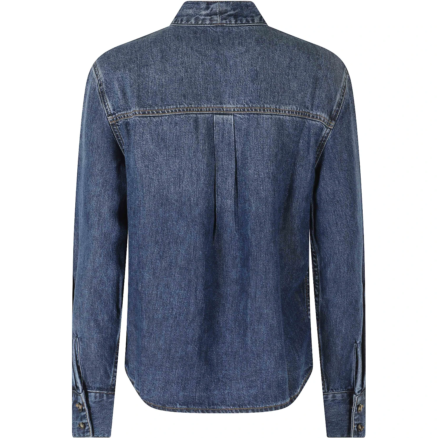DENIM TIE NECK SHIRT