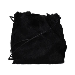 Black Fur Shoulder Bag
