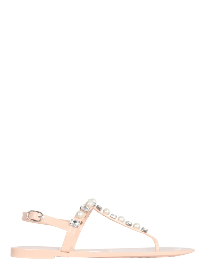 GOLDIE CRYSTAL JELLY SANDALS