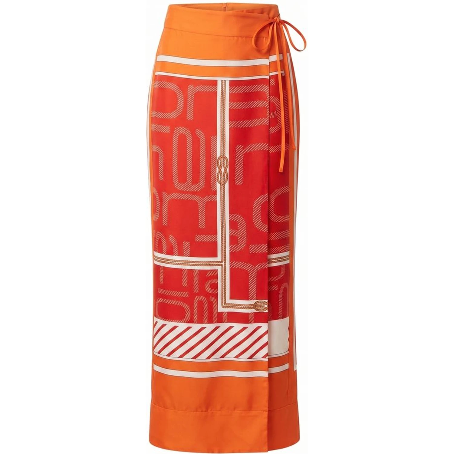 Orange Silk Women's Pant