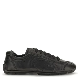 Black Calf Leather Bos Taurus Low Top Sneakers