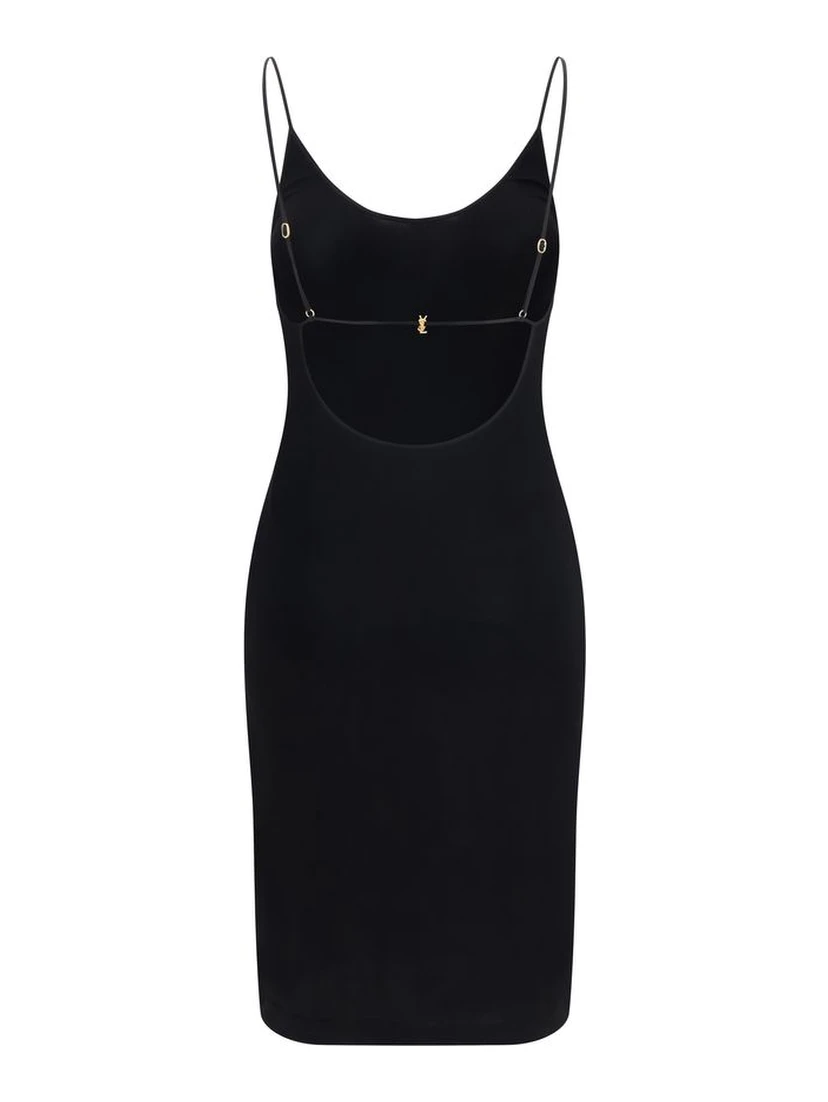 Black Viscose Cocktail Dress