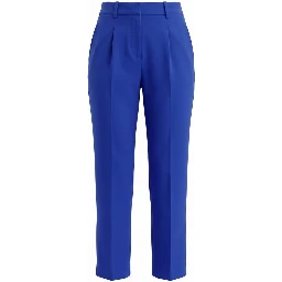 Blue Wool Women Pant