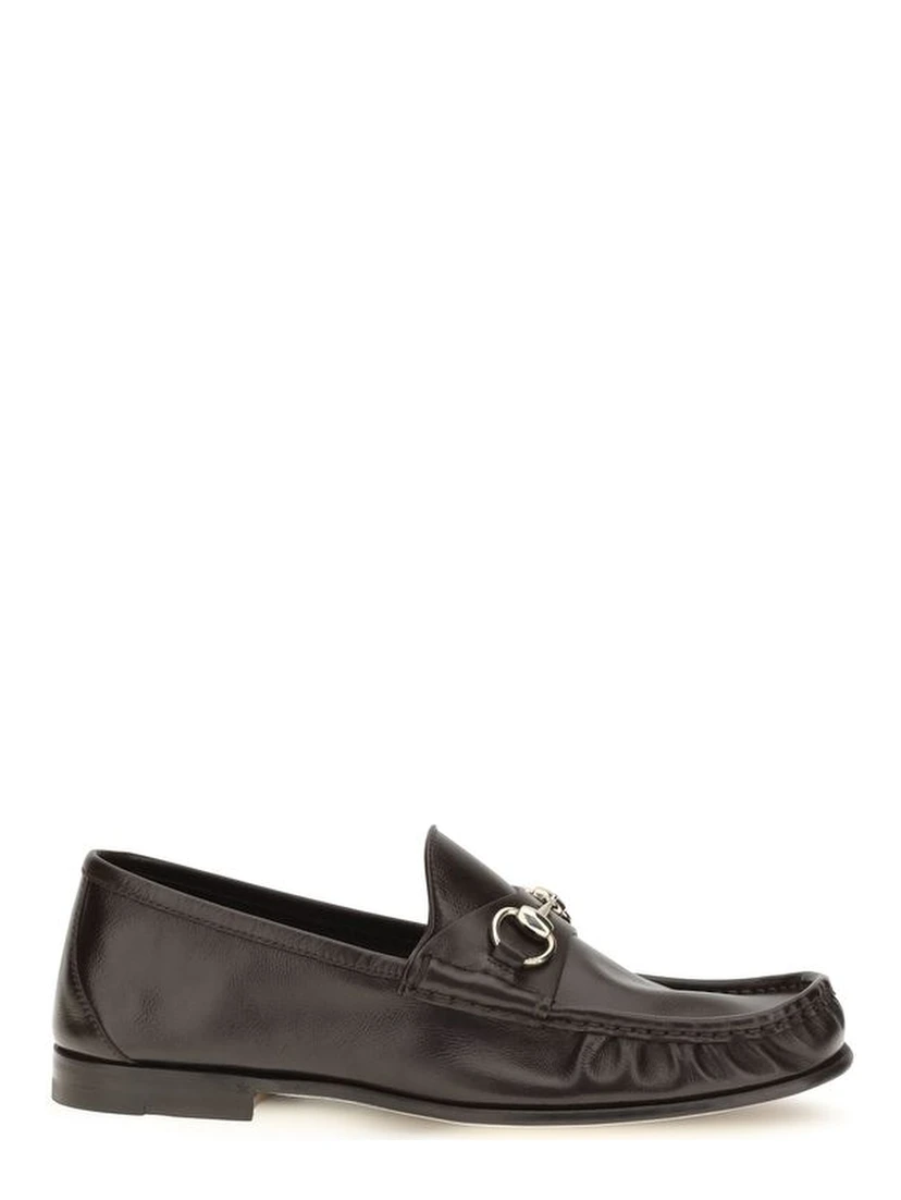Brown Calf Leather Bos Taurus Slip-On Loafers
